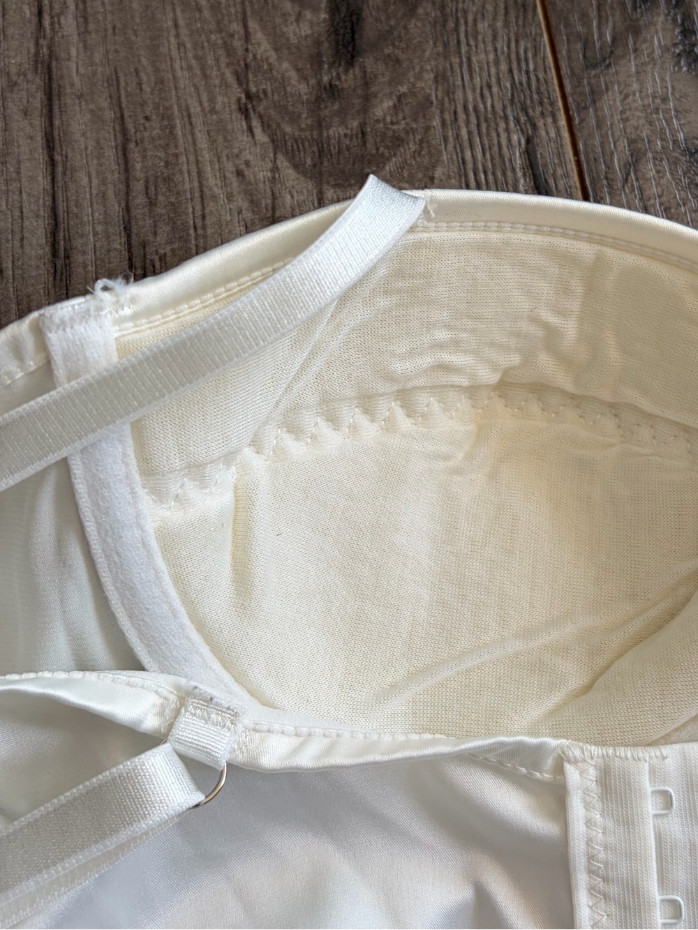 3/$30 White Satin bustier - Picture 4 of 5